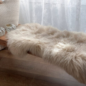 Follkee Sheepskin, Champagne Beige Taupe Icelandic Australian Sheepskin, sheepskin rug throw, natural sheepskin, real sheepskin rug
