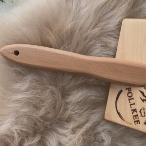 Follkee Wooden Sheepskin Brush